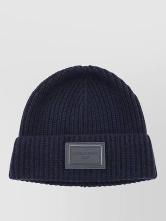 Dolce & Gabbana ribbed cashmere beanie