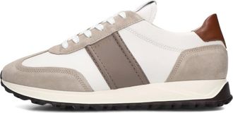 Nubikk Schoenen, Heren, Beige, 44 EU, Wol, Beige Leren Lage Sneakers
