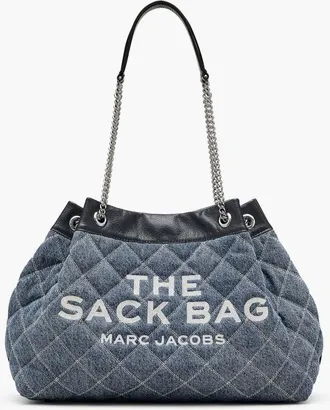 Marc Jacobs The Quilted Denim Chain Sack Bag
