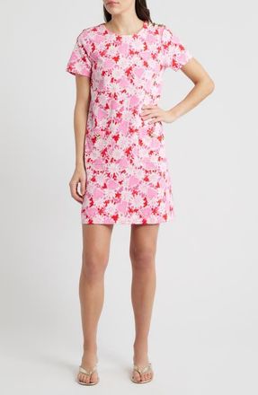 Lilly Pulitzer Mattison Floral Cotton Blend Shift Dress in Coconut Dear Heart at Nordstrom, Size Xx-Small