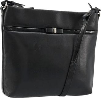 Ferragamo Pre-owned Cross Body Bags, female, Black, Size: ONE SIZE Pre-owned Shoulder Bag