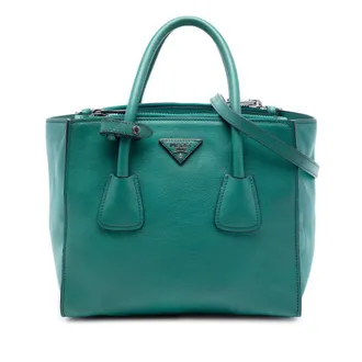 Prada Pre-owned Prada Glace Calf Twin Pocket Double Handle Satchel Ladies 0WG5B0Y2EFN8XCBL
