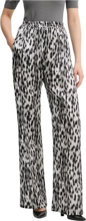 Silvian Heach Legabio Wijde Broek - Dames - Wijde Broeken - Zwart - L - Polyester - Broeken