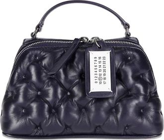Maison Margiela Glam Slam quilted leather tote bag - Blue