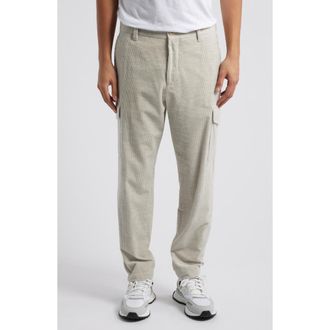 HUGO BOSS Pagol Cotton & Cashmere Corduroy Cargo Pants in Natural at Nordstrom Rack, Size 34
