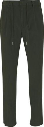 Tagliatore Pnewman Stretch Cotton Velvet Broek - Heren - Broeken - Groen - Maat: M Katoen