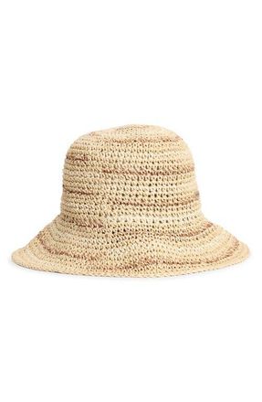 Barbour Kelley Straw Cloche Hat in Natural at Nordstrom, Size Medium