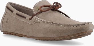 Hush Puppies Mens Hush Puppies Reuben Boat Shoe Suede Mens Taupe Boat Shoes - Grey - Size: UK 11 / eu 46 / us 13