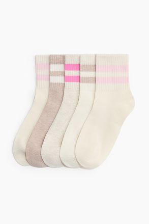 H&M 5er-Pack Socken - White