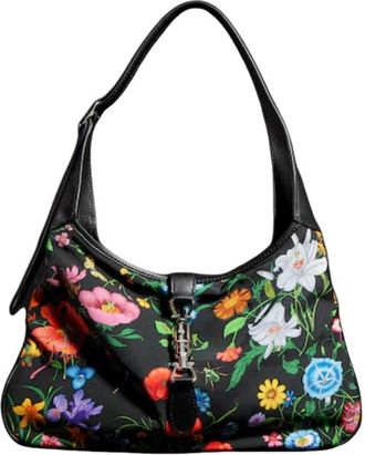 Gucci (WMNS) Gucci Jackie 1961 Medium Shoulder Bag Black Multicolor 863136-FAF7O-1046