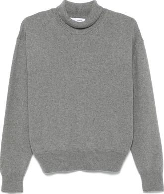 Sams&oslash;e & Sams&oslash;e Grijs Melange Turtleneck Trui - Dames - Coltruien - Grijs - XS - Truien & Vesten