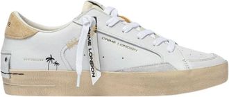 Crime London Schoenen, Heren, Wit, 43 EU, Leer, SK8 Deluxe