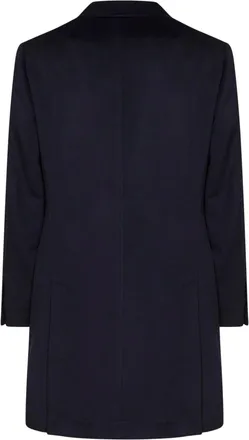 Brunello Cucinelli Mens Coat Navy Blue Virgin Wool