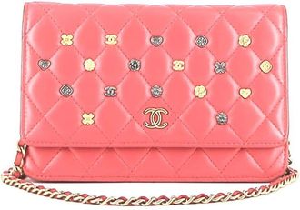 Chanel 2019 Icons wallet-on-chain bag - women - Calf Leather - One Size - Pink