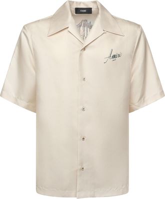 Amiri Silk Bowling Hotel Shirt