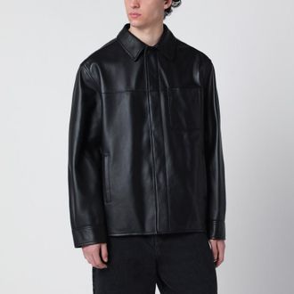 Loewe Black leather overshirt