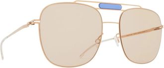 Mykita Studio 9.2 Zonnebril - Dames - Zonnebrillen - Geel - 57 MM - Accessoires