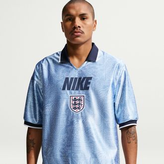 Nike England Energy Nike Mens Dri-FIT Short-Sleeve Soccer Top in Blue | IH1866-486