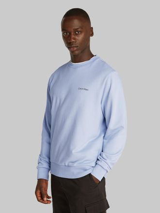 Calvin Klein Sweatshirt CALVIN KLEIN CP-LINEAR BOX LOGO SWEATSHIRT, Herren, Gr. 3XL, blau (zen blau), Sweatware, Obermaterial: 100% Baumwolle, bedruckt, normal h&uuml;f