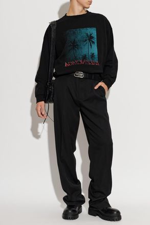 Balenciaga Sweatshirt With Logo, Mens, Black