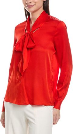 Elie Tahari The Nicoletta Silk-Blend Top