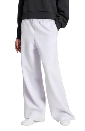 adidas Originals Wide Leg Pants in Frozen Purple at Nordstrom, Size Small
