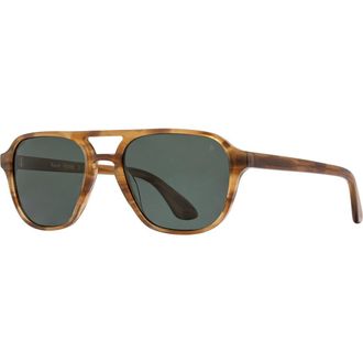 American Optical Racer 55mm Aviator Nylon Polarized in Honey - Gnn-P at Nordstrom
