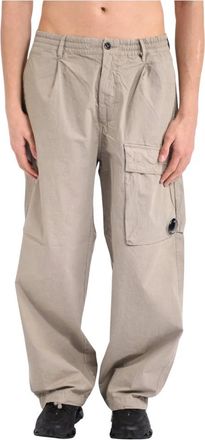 C.P. Company Straight Trousers, male, Gray, Size: 2XL Straight Trousers
