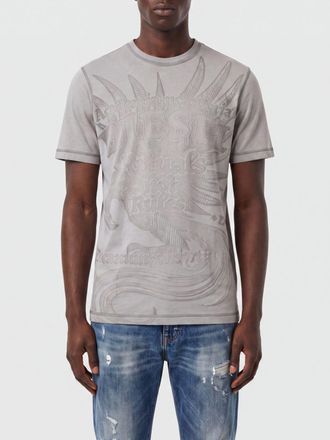 Diesel Slim Fit Graffiti Logo Print T-Shirt in Cotton