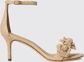 Lauren Ralph Lauren Sandali Allie in rafia crochet con fiore e tacco a spillo