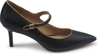 Ralph Lauren Lanette Mary Jane Pump - Dames - Pumps - Zwart - 39 EU - Leer - Schoenen