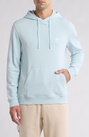 BOSS Wetalk Cotton Pullover Hoodie in Open Blue at Nordstrom Rack, Size Small
