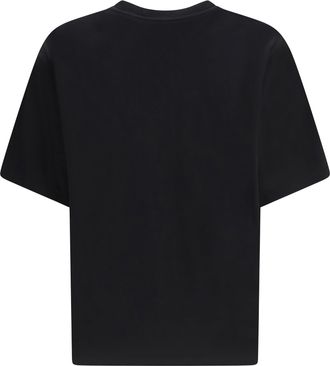 Dolce & Gabbana Logo-Embroidered Cotton T-Shirt - Black