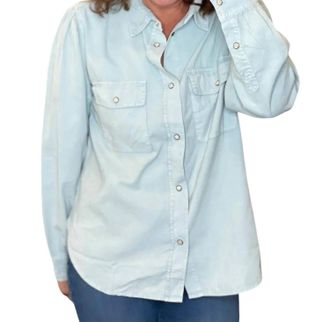 Dylan Baby Cord Harper Shirt In Sioux Sky
