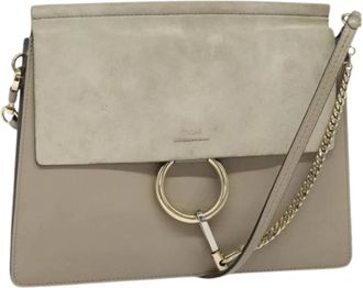 Chlo&eacute; Pre-owned Suede Shoulder Bag - - Pre-owned - Donna - Grigio - ONE SIZE