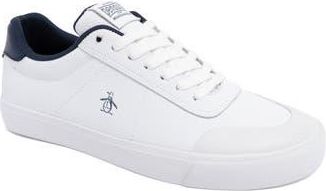 Original Penguin Sylas Court Sneaker in White/Navy at Nordstrom Rack, Size 10.5