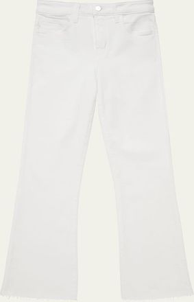 L'agence Kendra High-Rise Crop Flare Jeans