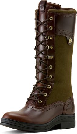 Ariat Womens Wythburn II Waterproof Boots in Tobacco Brown Olive Night, B Medium Width, Size 6.5, by Ariat