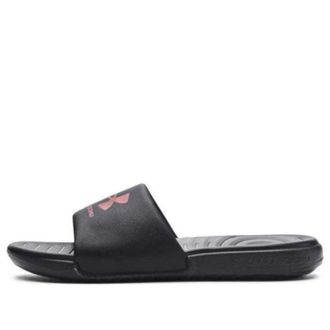 Under Armour (WMNS) Under Armour Ansa Fixed Slide Black Pink Elixir 3023772-007
