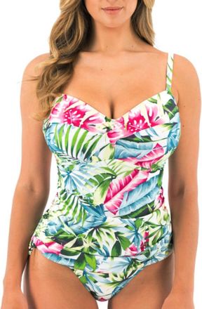 Fantasie Womens Langkawi Twist Front Tankini Top - White Polyamide - Size 32FF
