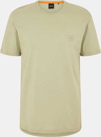 HUGO BOSS Heren Boss Hbo Tales T-Shirt, Premium Katoen in Open Groen 370