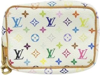 Louis Vuitton Pre-owned Clutches, female, White, Size: ONE SIZE Pre-owned Canvas Clutch