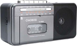 OEM Radio Retro Con Reproductor De Cintas Bluetooth Y Sintonizador Am / Fm / Sw Gris Oscuro