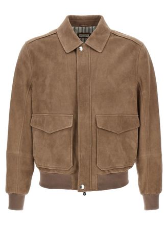 Brunello Cucinelli Brown Aviatore jacket