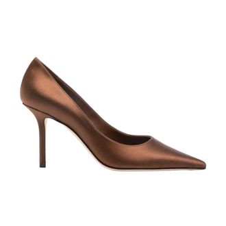 Jimmy Choo London Pumps, female, Brown, Size: 8 1/2 US Pointed Toe Pump