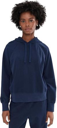 Pact CloudKnit Hoodie Womens Sweatshirt Navy Blue : SM, Cotton/Elastane