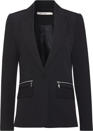 Rue de Femme Elegante Zilveren Blazer met Stijlvolle Details - Dames - Blazers - Zwart - XL - Jassen