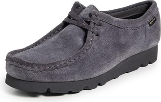 Clarks Womens Wallabee Gore-Tex Flats, Purple Grey Suede, 5.5 UK