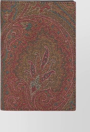 Etro passport holder arnica paisley pattern
