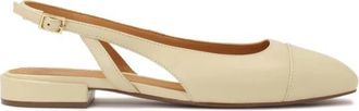 Kazar Cr&egrave;me pumps met fijn gesneden bovenwerk - Dames - Ballerinas - Beige - 41 EU - Leer - Schoenen